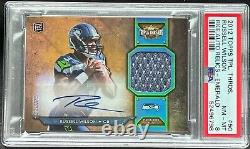 2012 Topps Triple Threads Patch /75 Russell Wilson RC Rookie AUTO PSA 8