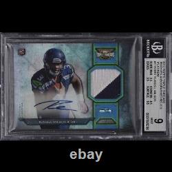 2012 Topps Triple Threads Platinum 1/1 Russell Wilson BGS 9 Mint Rookie Auto RC
