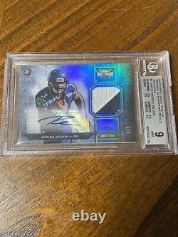 2012 Topps Triple Threads Russell Wilson Rookie Patch Auto #1/1 BGS 9/10 Auto