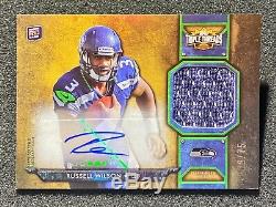 2012 Topps Triple Threads Russell Wilson Rookie Patch Auto RC /75 Seahawks