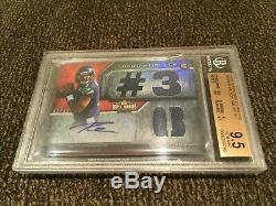 2012 Triple Threads Russell Wilson RC Patch Auto /99 BGS 9.5 GEM MINT With10 AUTO
