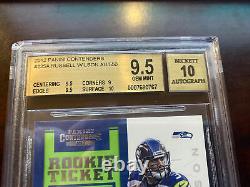 2012 contenders Russell Wilson RC Auto GM 9.5 Seahawks