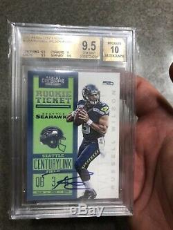 2012 contenders russell wilson auto Bgs 9.5/10