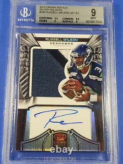 2013 Crown Royale Russell Wilson Rooke Auto Patch Authentic Signature /149 Bgs 9