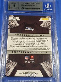 2013 Crown Royale Russell Wilson Rooke Auto Patch Authentic Signature /149 Bgs 9