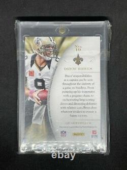 2013 National Treasures Drew Brees 3/4 Game Used Captain's Logo Patch eBay 1/1