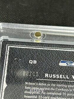 2013 Panini Playbook Russell Wilson /99 RPA Rookie 2 Schools RC Seahawks Broncos