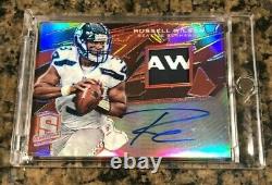 2013 Panini Spectra #5 Russell Wilson Jersey RPA On Card Auto Seahawks SP # /10