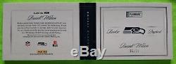 2013 Playbook Russell Wilson ROOKIE Patch Auto BOOK PLATINUM Parallel 06/25