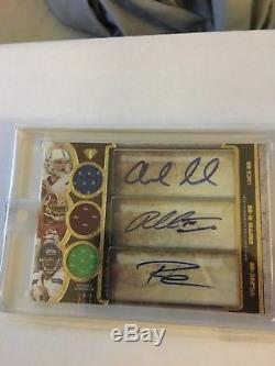 2013 Topps Triple Thread Auto Relic ANDREW LUCK RUSSELL WILSON ROBERT GRIFFIN