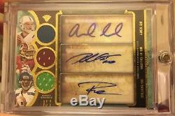 2013 Triple Threads Russell Wilson Andrew Luck Rg3 Auto Relic #'d 09/18