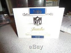 2013 nfl russell wilson national treasures booklet auto/jersey 12/25
