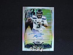 2014 Topps Chrome Russell Wilson AUTO Photo Image Variation Refractor #09/10 D2B
