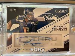 2015 Panini Clear Vision Russell Wilson C-Thru Signatures Auto Autograph /25