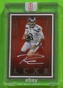 2015 Panini Luxe Russel Wilson SILVER FRAME Auto 5/5 SEAHAWKS 1/1