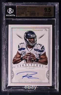 2015 Panini NT Russell Wilson Auto Holo Silver BGS GEM MINT 9.5 10 SSP #'d 1/10