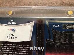 2015 Panini Signature Series Football Tom Brady Russell Wilson Dual Auto #BD-BW