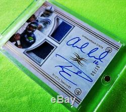2015 Topps Definitive Russell Wilson Andrew Luck Dual Patch Auto 09/10 SEAHAWKS