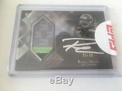 2015 Topps Diamond Russell Wilson silver ink AUTO & 3 CLR patch #26/35