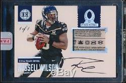 2016 Panini Encased Russell Wilson Pro Bowl Logo Tag Patch Auto Autograph 1/1
