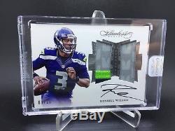 2016 Panini Flawless Russell Wilson Prime Patch Auto Jersey /10 Seahawks DURW