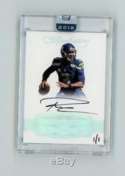 2016 Panini Flawless Russell Wilson Signatures 1/1 Auto 2018 Honors Sealed Mag