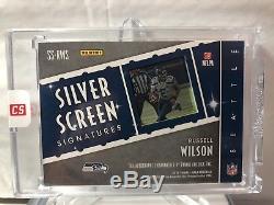 2016 Panini Gala Russell Wilson Auto /10 Silver Screen Signatures Seahwawks SSP
