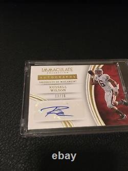 2016 Panini Immaculate Russell Wilson Jersey Number Autograph Auto Ssp# 13/16