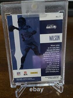 2016 Panini Russell Wilson Plates & Patches 1/5 autographed ruby Broncos auto