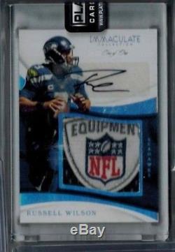 2017 IMMACULATE RUSSELL WILSON AUTO SICK PATCH S/P True 1/1 SEATTLE SEAHAWKS