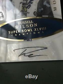 2017 Immaculate Super Bowl Moments Auto Russell Wilson #'d 3/5 Jersey # 1/1