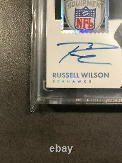 2017 Panini Encased Russell Wilson NFL Shield on card auto 1/1 Seahawks 1 of 1
