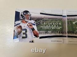 2017 Russell Wilson National Treasures Gridiron Graph Autograph Auto Booklet /10
