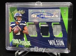 2018 Absolute RUSSELL WILSON Tools of the Trade Triple Patch Auto /10