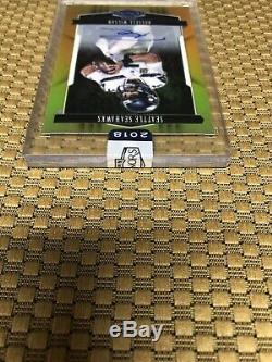 2018 Honors Gold Russell Wilson Auto Ssp 10/10 Prizm Refractor Seahawks Encased