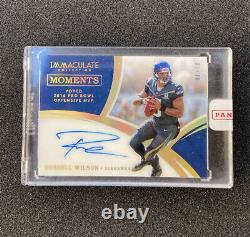 2018 Immaculate Moments Russell Wilson Auto 01/10! Sealed Seahawks