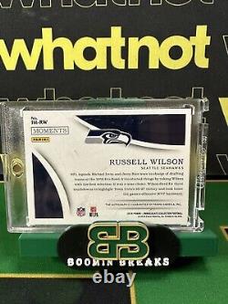 2018 Immaculate Moments Russell Wilson Autograph /10 Seahawks Auto