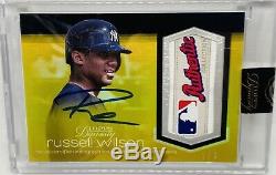 2018 Topps Dynasty Russell Wilson 1/1 Game-Used LOGO Patch Auto New York Yankees