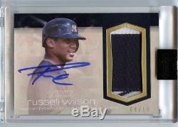 2018 Topps Dynasty Russell Wilson On Card Auto Pinstripe Patch #08/10 SSP AP-RW5