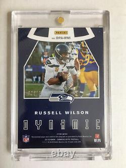 2019-20 Russell Wilson Optic Dynamic Patch Auto /10 SSP Rare Insert