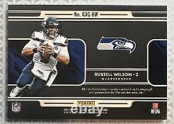 2019 Panini Gold Standard Russell Wilson 3 Color Patch Auto 2/5! Seahawks