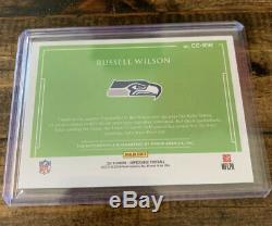 2019 Panini Impeccable Russell Wilson Canvas Creations On Card Auto #/10 MVP SSP