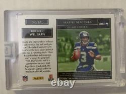 2019 Panini One Football Russell Wilson Quad Patch Auto Red 6/10
