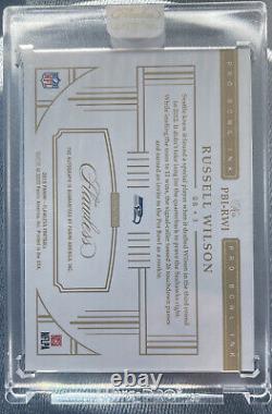 2020 Flawless Football Russell Wilson Pro Bowl Ink Auto 4/5 Seahawks Broncos