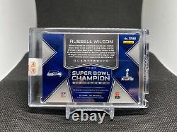 2020 Honors Football 2018 Spectra Russell Wilson Super Bowl Champ Auto 1/1