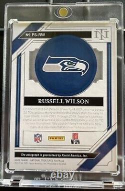 2020 National Treasures Russell Wilson On Card Auto /10 Seahawks Broncos