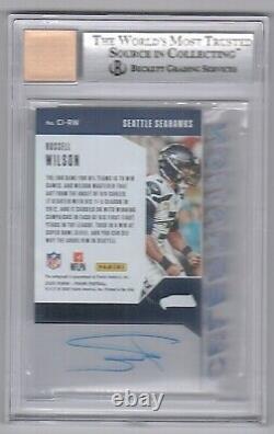 2020 PANINI Chronicles Celebration Ink Russell Wilson Auto BGS 8.5 with Auto 10