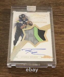 2020 Panini Flawless Russell Wilson Star Swatch Patch Auto 10/10 Seahawks 1/1