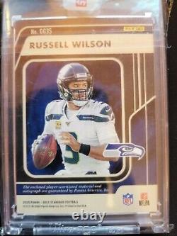 2020 Panini Gold Standard Russel Wilson Good As Gold Patch Auto /10 encased