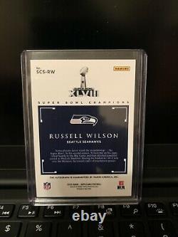 2020 Panini Impeccable Football Russell Wilson Super Bowl Champions 4/5 Auto